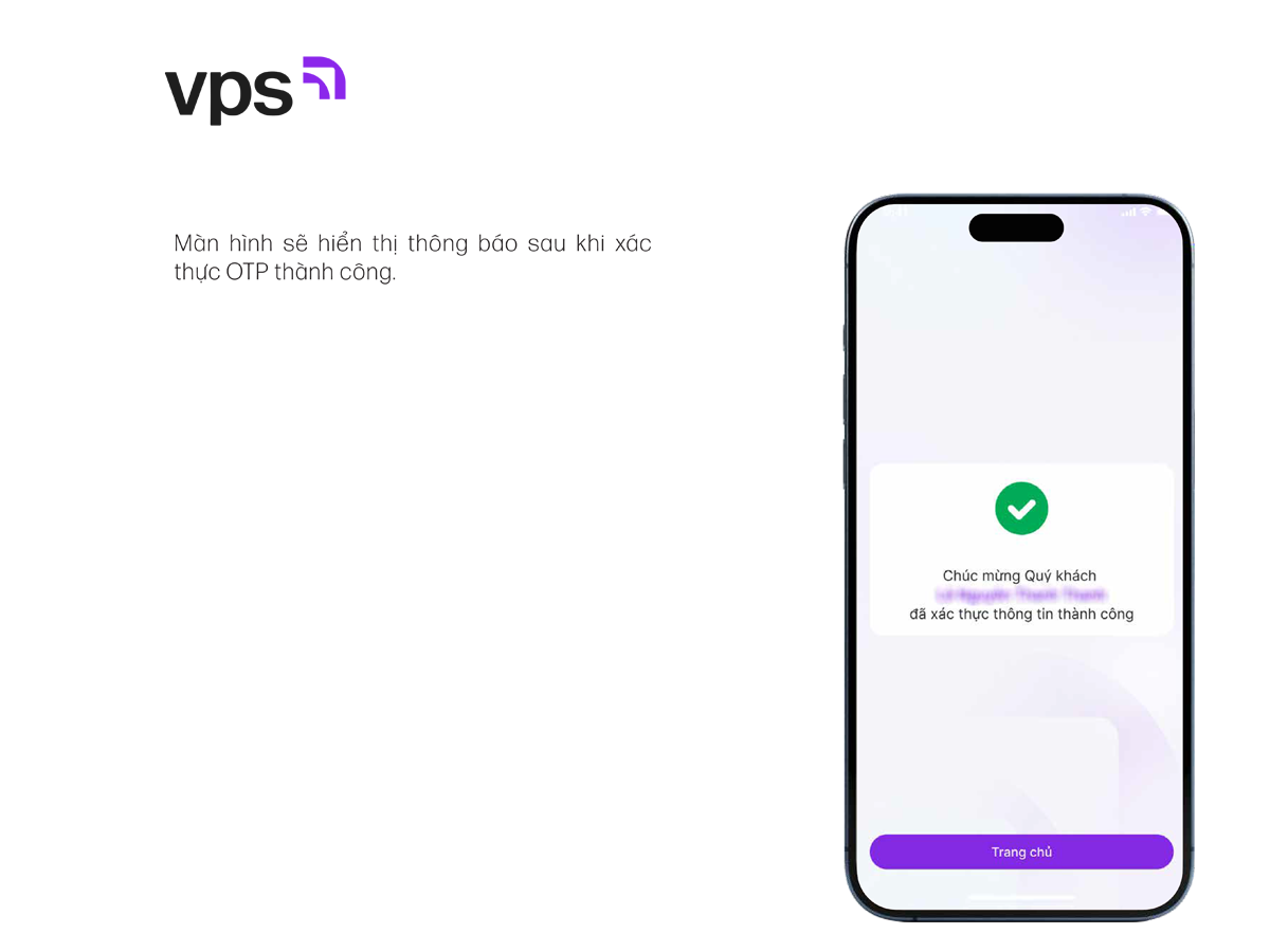 Hoàn thành việc đăng ký mở tài khoản chứng khoán online VPS SMARTONE