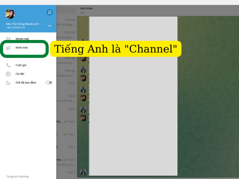 Cách tạo Channel trên Telegram