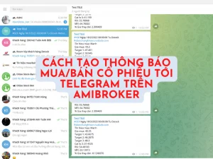 Tạo thông báo mua bán cổ phiếu tới Telegram trên Amibroker