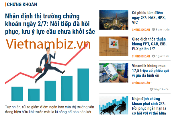 Vietnambiz.vn cung cấp rất nhiều bài viết về phân tích thị trường chứng khoán rất hữu ích