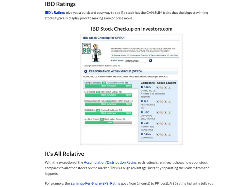 Xếp hạng EPS trên IBD Rating
