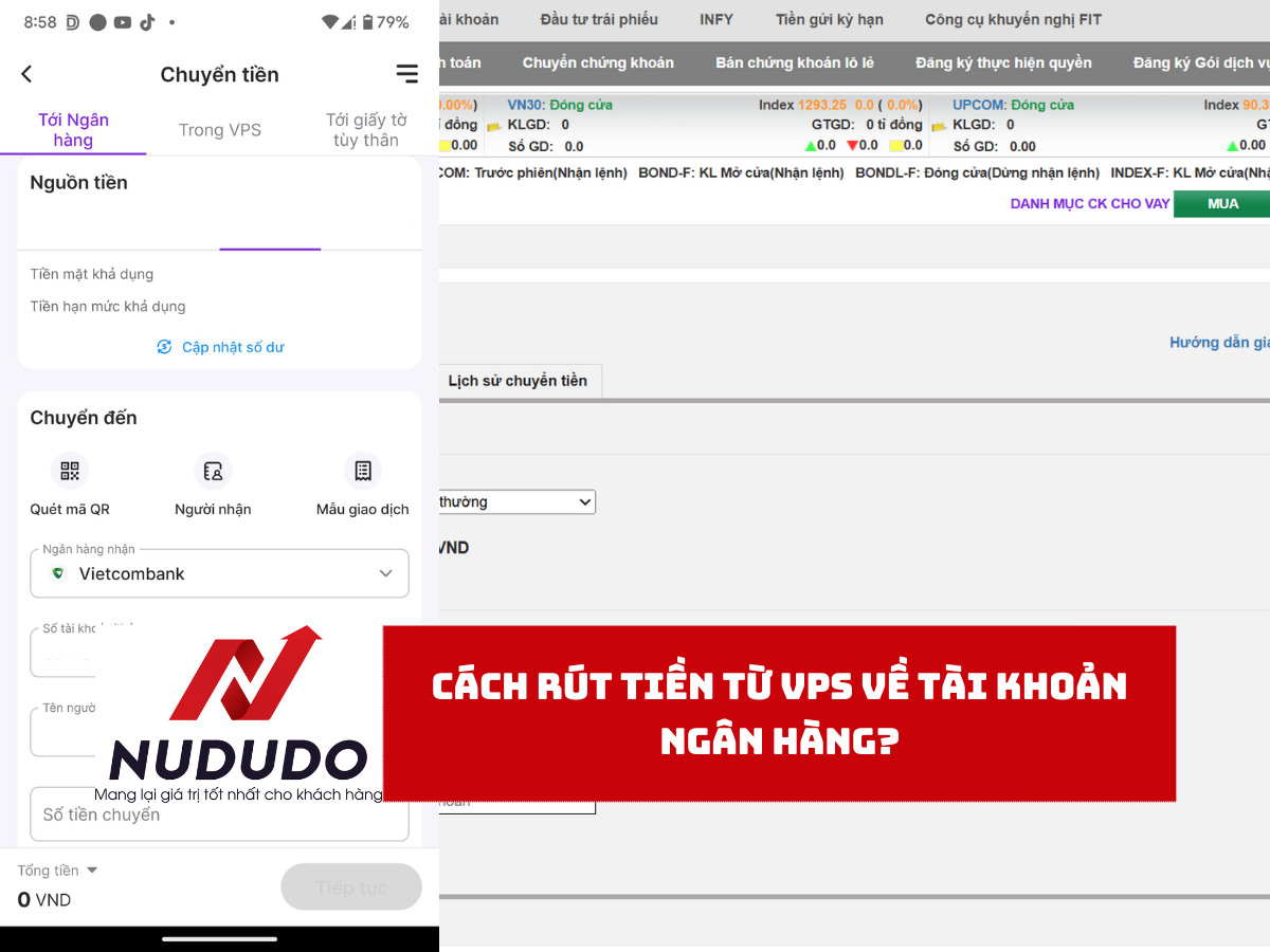 Cách rút tiền từ VPS về tài khoản ngân hàng