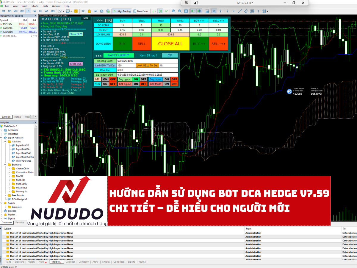 HƯỚNG DẪN SỬ DỤNG BOT DCA HEDGE V7.59 CHI TIẾT – DỄ HIỂU CHO NGƯỜI MỚI